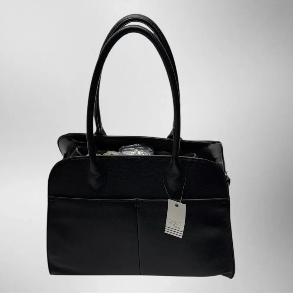OPHELIA ROE Women’s Black Buckle Tote Bag - Picture 2 of 6